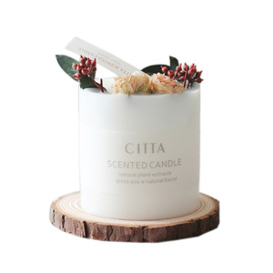 Home Scented <b>Candle</b> Cylinder Soy Wax Handmade Natural Plant Extracts For Home Decoration - Product Image 5