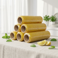 Film alimentaire en PVC de qualité alimentaire, conforme aux normes de l'FDA, surface brillante, auto-adhésif, pour les applications en restauration et la mise sous film des viandes