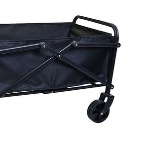 Outdoor Opvouwbare Winkelwagen Picknickwagen Camping Kar Met Opbergplatform 40l Vierwielig Stalen Frame - Product Image 6