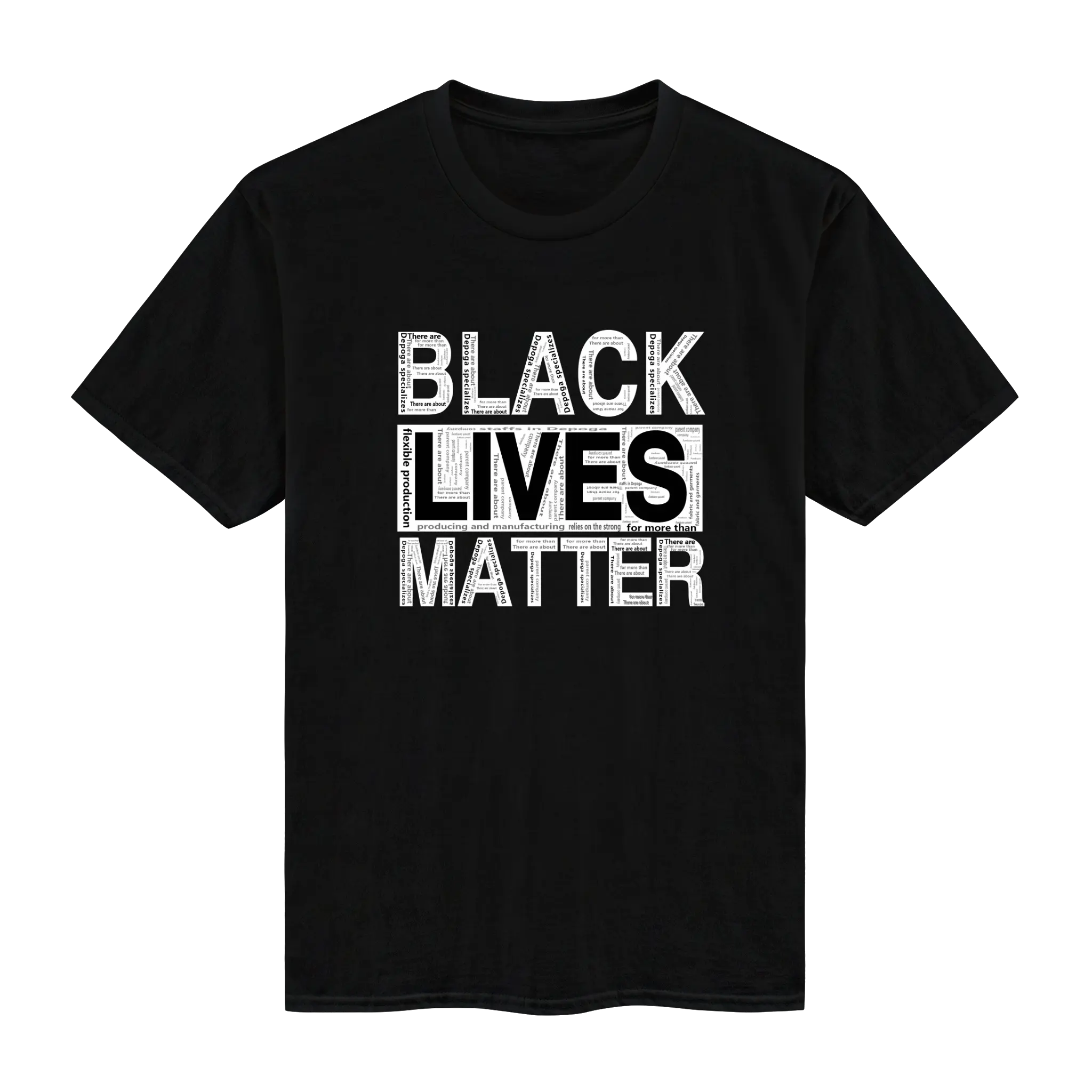 Wholesale Casual T-Shirt Custom I Can'T Breathe Black Lives Matter Printed T Shirts Men Print Black TShirt