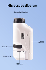 Kính hiển vi bỏ túi mini Lucrehulk 60X-120X dành cho trẻ em - Dụng cụ khoa học di động cho học sinh, <span class=keywords><strong>camera</strong></span> HD, đèn LED, bảo hành 1 năm - Product Image 6