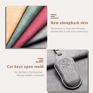 Étui de protection pour clé de voiture Leatr pour Xiaopeng Xpeng P5 P7 <span class=keywords><strong>G3</strong></span> G6 G9 G3i <span class=keywords><strong>2021</strong></span> 2022, porte-clés et accessoires - Product Image 6