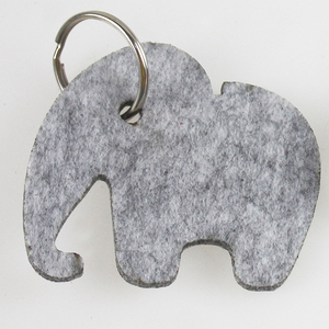 Precio barato regalo hecho a mano para niñas pequeños artículos decorativos elefante fieltro llavero - Product Image 6