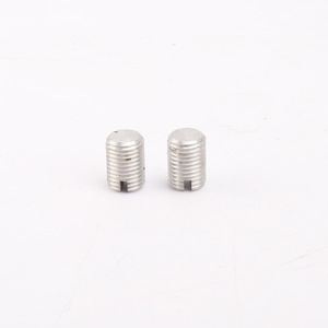 Topway Slotted Aluminum <b>Set</b> <b>Screws</b> Metric Standard Thread Flat Head Plain Finish - Product Image 1
