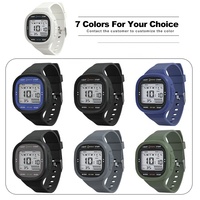 Montres de sport numériques étanches pour garçons, personnalisées, lumineuses, en ABS, chronographe carré, résistantes à l'eau 3 ATM, vente en gros