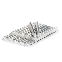 Manchons de raccordement en fibre optique thermorétractables de 45 à 60 mm avec tige à aiguille en acier inoxydable pour la protection de la fusion de fibres optiques, 100 pièces