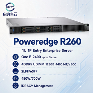 เซิร์ฟเวอร์แบบแร็ค PowerEdge R260 1U Intel Xeon E-2400 8 คอร์ แรม 128GB DDR5  พร้อม NVMe  ระบบจ่ายไฟ BOSS 450W  เซิร์ฟเวอร์แร็คระดับเริ่มต้นสำหรับองค์กร - Product Image 1