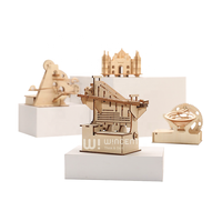 Kit de Modélisme Cinétique 3D en Bois avec Mécanisme à Came, Rampes et Pistes – Bricolage Créatif pour Enfants et Fans d'Ingénierie
