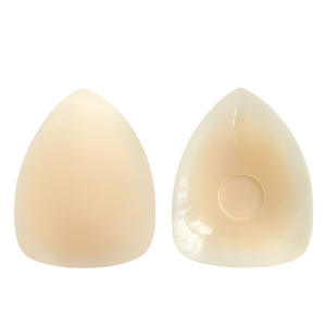 Triangle <strong>Bra</strong> Pad Silicone Non Glue Matte Silicone Self Adhesive Reusable Nipple Cover With Blister Sheet - Product Image 1
