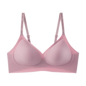 <span class=keywords><strong>Reggiseno</strong></span> Push-Up Senza Ferretto Traspirante in Maglia Antibatterica per Donna, Tinta Unita, Estivo, in Nylon, Solleva e Riduce il Seno Grande - Product Image 5