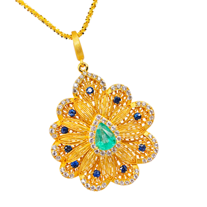 Charmes en forme de fleur en argent 925 plaqué or 18 carats de UM Jewelry, modernes, pour hommes et femmes, à porter au quotidien, pour un mariage, un anniversaire - Product Image 5