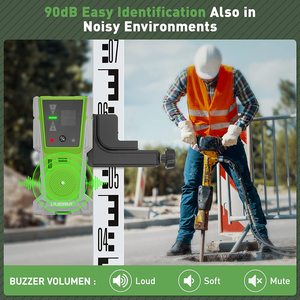 LR-8RG Huepar Cân Bằng Laser Xoay Chùm Tia Xanh Kỹ Thuật Số Với Máy Dò Máy Thu Màn Hình LCD - Product Image 2