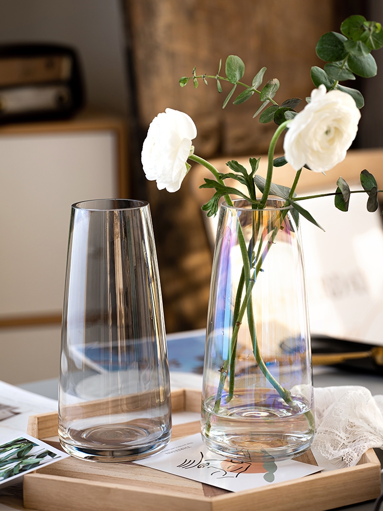 Factory Produced Wholesale Home decor Glass Flower Vase