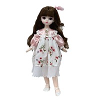 Muñeca Articulada de 30CM, 23 Piezas, Articulaciones Móviles, Escala 1/6, Ojos 3D Simulados, Muñeca Articulada para Casa de Muñecas, Juguete de Vestir para Niñas, Regalo de Cumpleaños para Niños