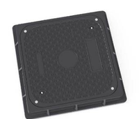 Couvercle de trou d'homme SMC composé de couvercle de vidange d'égout en plastique renforcé par fibre de verre EN124 pour le drain de route