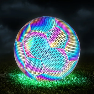Balón de fútbol holográfico reflectante que brilla intensamente, tamaño 5, equipo de entrenamiento de fútbol al aire libre - Product Image 4