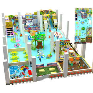 Aire de jeux intérieure sur le thème de la forêt, équipement de parc d'attractions pour enfants, piscine à balles, maison de jeu, 76 m², 8235 pieds carrés, TUV ASTM CE - Product Image 6
