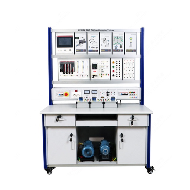 PLC and Inverter Trainer Teaching Equipment Electrical Lab Plc Training Kit