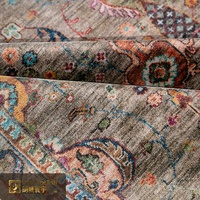 Tapis d'intérieur monolithique LandScopeTech, style persan turc, en polyester doux et moelleux, antidérapant, hauteur de poils de 4 mm, tissé à la machine