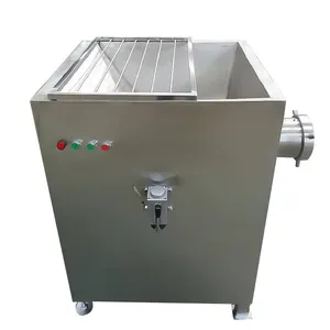 Electric Meat Mincer Machine Commercial Meat Grinder Stainless Steel Silver Provided 1 Set Chicken Chopper Machine Restaurant