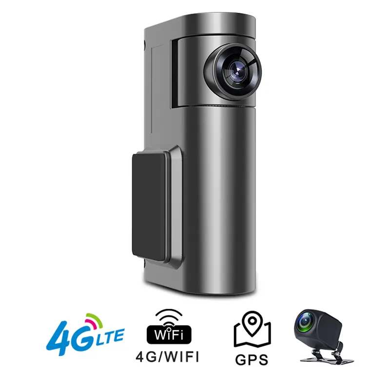 फैक्टरी थोक HD मिनी छिपा वाईफ़ाई जीपीएस ट्रैक के साथ 4G कार दोहरी लेंस Dashcam फिट CMSV6 मंच बेड़े प्रबंधन