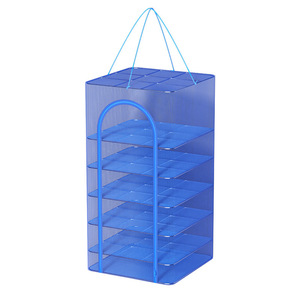 Filet de séchage pliable multifonctionnel carré 50x50x90 mm pour paniers de rangement alimentaire et de balcon - Product Image 2