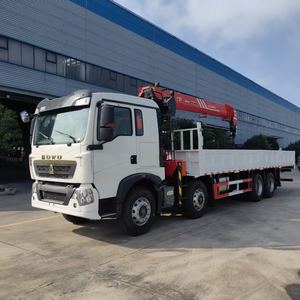 Truk sampah Dump Truck SINOTRUK HOWO 8x4 Truck Mount derek 10-16ton HOWO dengan derek hidrolik <span class=keywords><strong>Knuckle</strong></span> <span class=keywords><strong>Boom</strong></span> Loader - Product Image 3