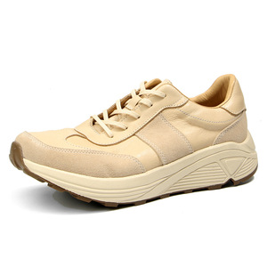 Off <b>White</b> Dad Shoes Low Heel <b>Lace</b> Up Color Blocking Walking Style Shoes - Product Image 1