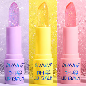 DUNUF Bálsamo Labial de 3 Colores, Hidratante, Impermeable, Sexy, Rojo, Nude, Morado, Mate, Lápiz Labial con Tinte, Delineador de Labios de Larga Duración, Maquillaje Duradero - Product Image 1