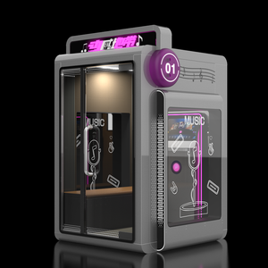32-Inch elektronik müzik kutusu Karaoke sistemi sikke işletilen Mini KTV/Karaoke standında ahşap Arcade oyun kabine için oyun merkezleri - Product Image 4
