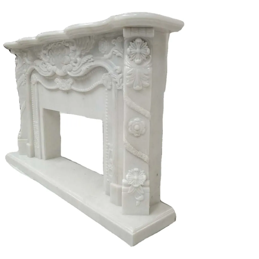 Fireplace White Marble Fireplace Surround House Fireplace