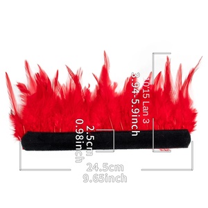 Ostrich <strong>Feather</strong> Dyed <strong>Cuff</strong> Wrist Sleeve Hair Accessories Women Snap Bracelet Satin <strong>Cuffs</strong> - Product Image 1