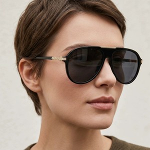 Gafas de sol de <span class=keywords><strong>aviador</strong></span> vintage ADE WU STY2550D, extragrandes, con protección UV400, estilo piloto informal, unisex, retro, con montura de caparazón de tortuga. - Product Image 1