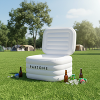 Boîte isotherme gonflable personnalisée en PVC, boîte de transport et de stockage, glacière gonflable, seau à glace pour canettes, capacité 50L