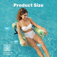 Couverture de lit aquatique gonflable en PVC, chaise longue, radeau de piscine, hamac aquatique, dossier, bouée de natation, modèle Red Eagle, fabriqué en Chine, vente en gros