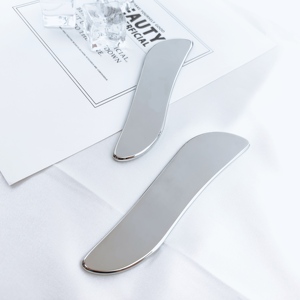 Planche de massage Gua Sha en acier inoxydable 304 en forme de S pour le soin de <span class=keywords><strong>la</strong></span> peau – Outil de <span class=keywords><strong>beauté</strong></span> professionnel - Product Image 2