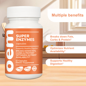 <span class=keywords><strong>Las</strong></span> cápsulas Super Enzymes favorecen un sistema digestivo saludable y mantienen una función digestiva estable. - Product Image 2