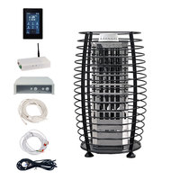 Calentador de sauna de vapor seco de acero inoxidable Diooist Nester-3-7.5kW con control externo WiFi y controlador por ordenador para sauna tradicional