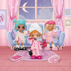 POP MART Lil Peach Riot Sleepover Series Blind Box Figurines d'<span class=keywords><strong>action</strong></span> Jouets de collection Cadeaux de Noël et d'anniversaire pour filles et garçons - Product Image 4