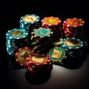 Giá rẻ sang trọng nhiều màu ABS Poker chip chất lượng cao chip tùy chỉnh độc quyền cho sòng bạc