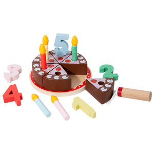 Ensemble <span class=keywords><strong>de</strong></span> <span class=keywords><strong>cuisine</strong></span> en bois interactif pour enfants avec bougie numérique et simulation <span class=keywords><strong>de</strong></span> gâteau coupe scène <span class=keywords><strong>d</strong></span>'<span class=keywords><strong>anniversaire</strong></span> jouet - Product Image 1