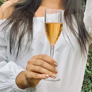 6 flûte da champagne in plastica riutilizzabili da 170 cc, infrangibili, per feste ed eventi - Product Image 4