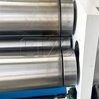 Machine de pliage de plaques automatique asymétrique à trois rouleaux ESR-6x800mm |   Rouleau cranté en aluminium en option pour le roulement non standardisé