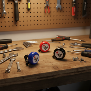 Campanello per Bicicletta FMFXTRA in Alluminio, Accessorio Leggero 33g per Mountain <span class=keywords><strong>Bike</strong></span> e Biciclette per Bambini, Scritta 'I LOVE <span class=keywords><strong>MY</strong></span> <span class=keywords><strong>BIKE</strong></span>' - Product Image 2