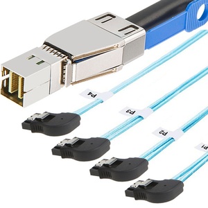 Câble adaptateur Mini SAS HD SFF-8644 vers 4 ports SATA 7 broches femelle pour <span class=keywords><strong>disque</strong></span> <span class=keywords><strong>dur</strong></span>, câble de serveur 2 Gbps - Product Image 2