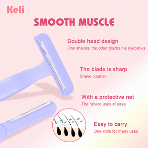 Nhà Máy Giá Trượt Có Thể Thu Vào Đầu Kép Mặt Máy Cạo Râu Công Cụ Làm Đẹp Lông Mày Tông Đơ Cạo Râu Dao Cạo Cho Phụ Nữ - Product Image 5