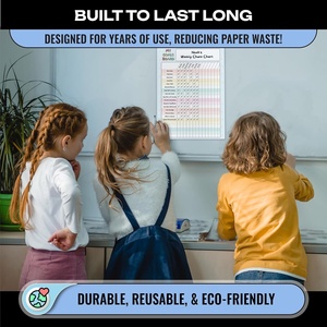 Bảng biểu đồ khuyến khích xóa khô từ tính | phần thưởng và theo dõi nhiệm vụ cho trẻ em và người lớn | hành vi và mục tiêu tổ chức cho nhà, - Product Image 3