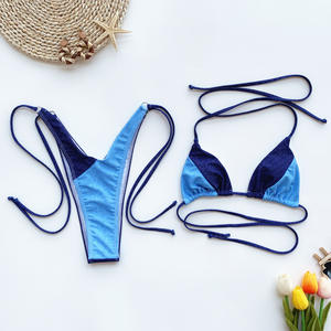 Traje <span class=keywords><strong>de</strong></span> baño <span class=keywords><strong>de</strong></span> dos piezas para <span class=keywords><strong>mujer</strong></span>, bañador Sexy con estampado <span class=keywords><strong>de</strong></span> <span class=keywords><strong>vaqueros</strong></span>, <span class=keywords><strong>2020</strong></span> - Product Image 3