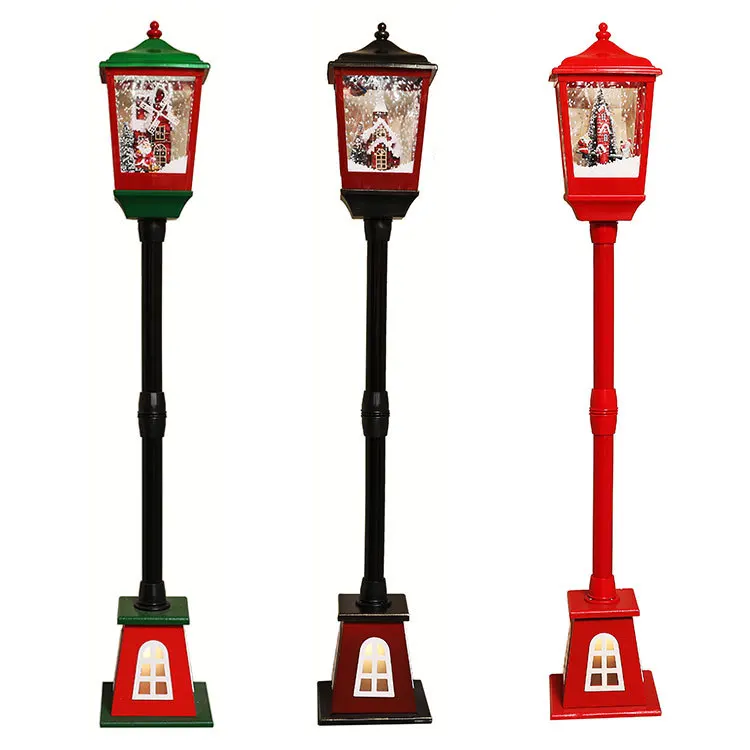 面白いクリスマス雪街路灯ファッションクリスマスの装飾街灯ホーム
