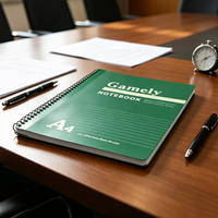 Cuaderno Espiral A4 OEM ODM con Cubierta Lisa, Logotipo Personalizado Impreso, Cuaderno Rayado para Regalo Promocional Corporativo, Diario al por Mayor